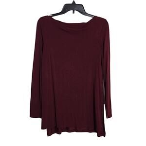 Adrienne Vittadini Dark Red/Plum Top, NWT, XS
